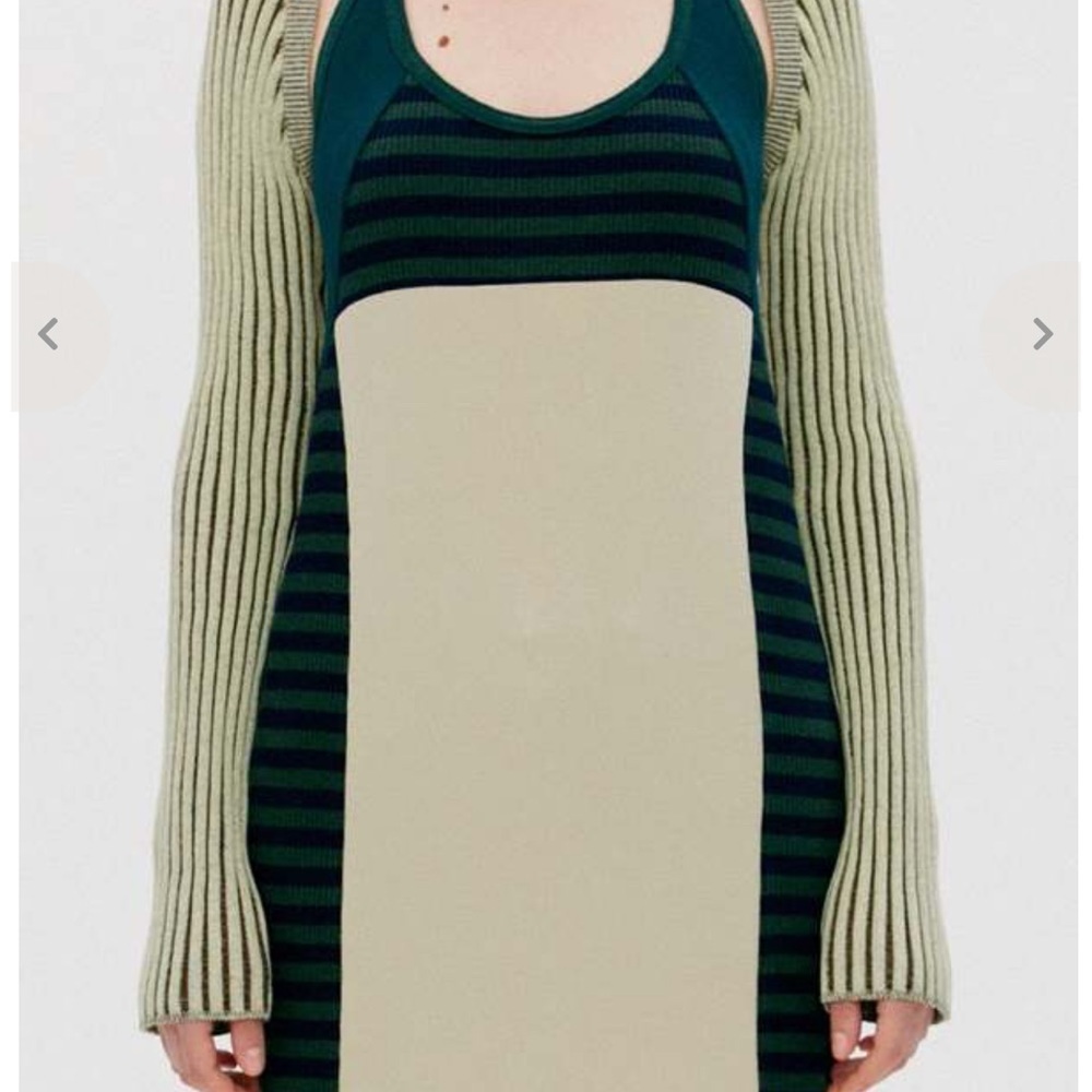 The Open Project Open Back Panel Halter Dress - G… - image 5